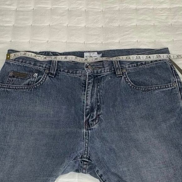 Vintage Calvin Klein Mid Rise Straight Leg Jeans Women's 10 | Blue Denim - Picture 10 of 13